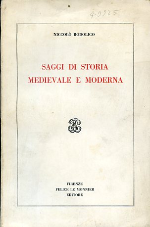 Saggi di storia medievale e moderna
