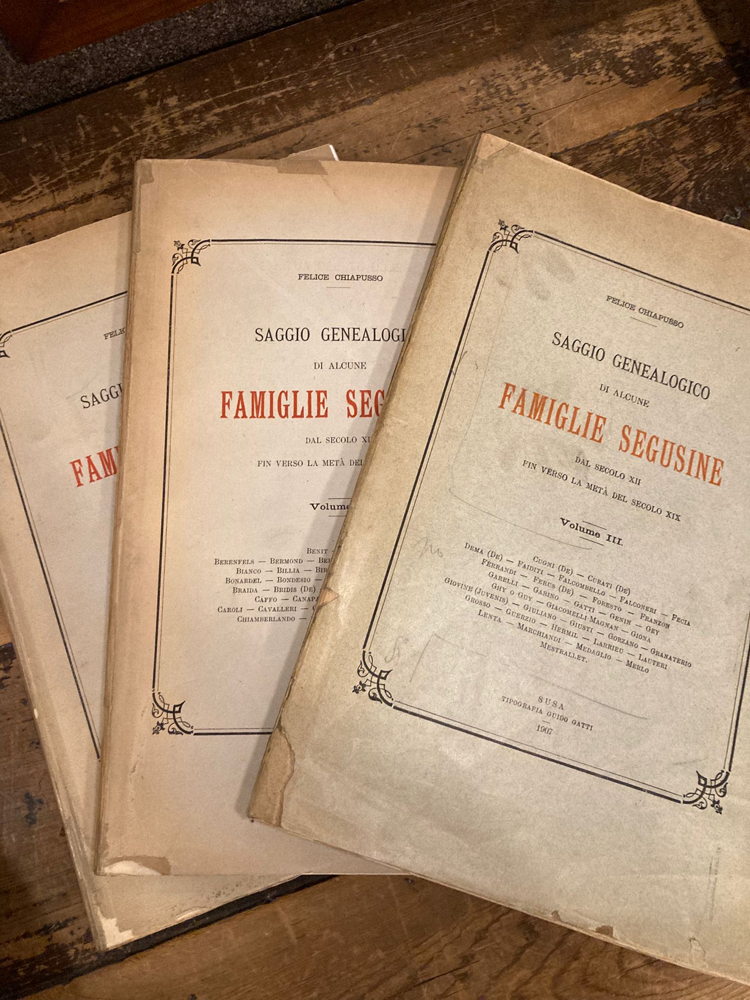 Saggio genealogico di alcune famiglie segusine dal secolo XII fin …