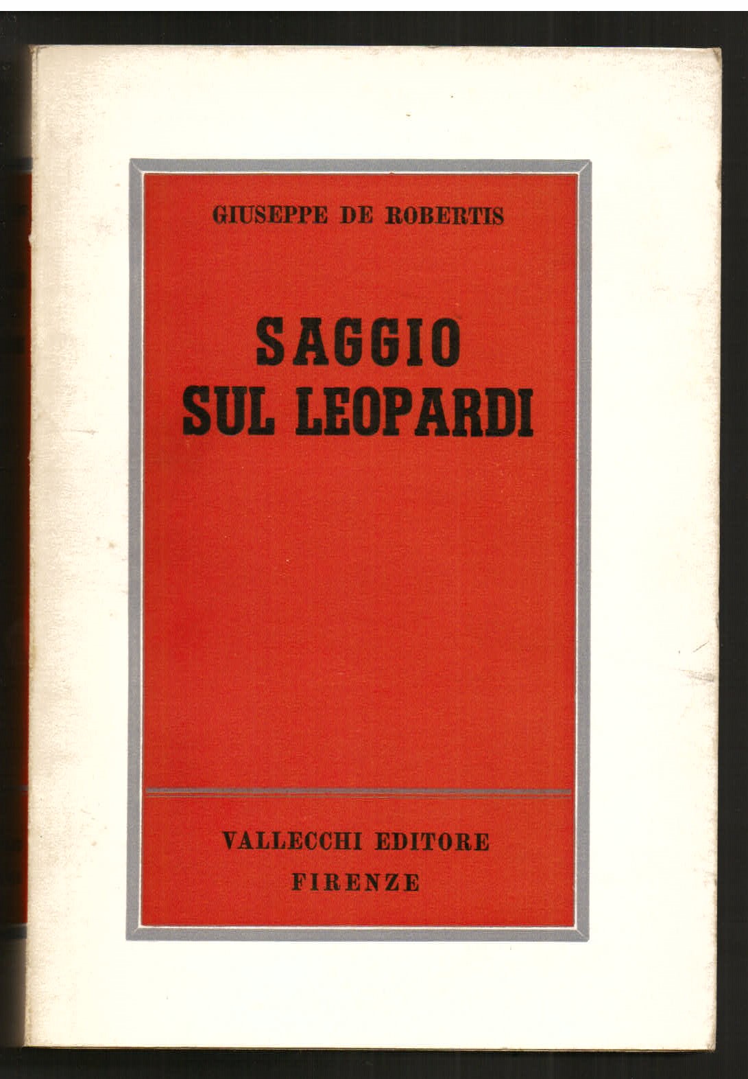 Saggio sul Leopardi