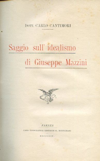 Saggio sull'idealismo di Giuseppe Mazzini