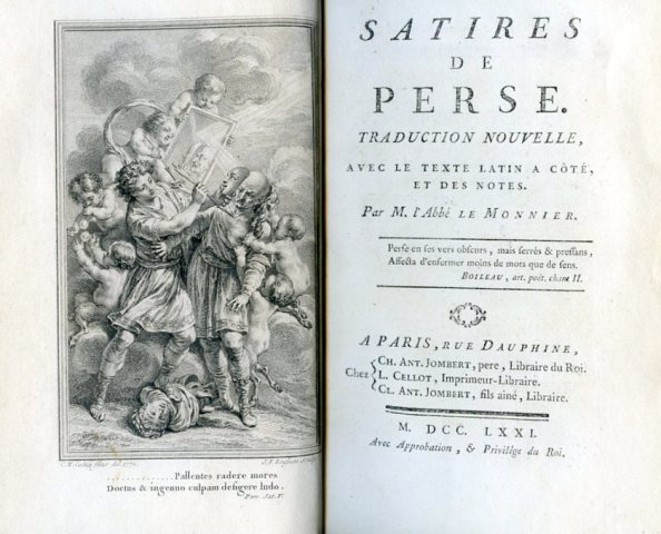 Satires de Perse. Traduction nouvelle, avec le texte latin a …
