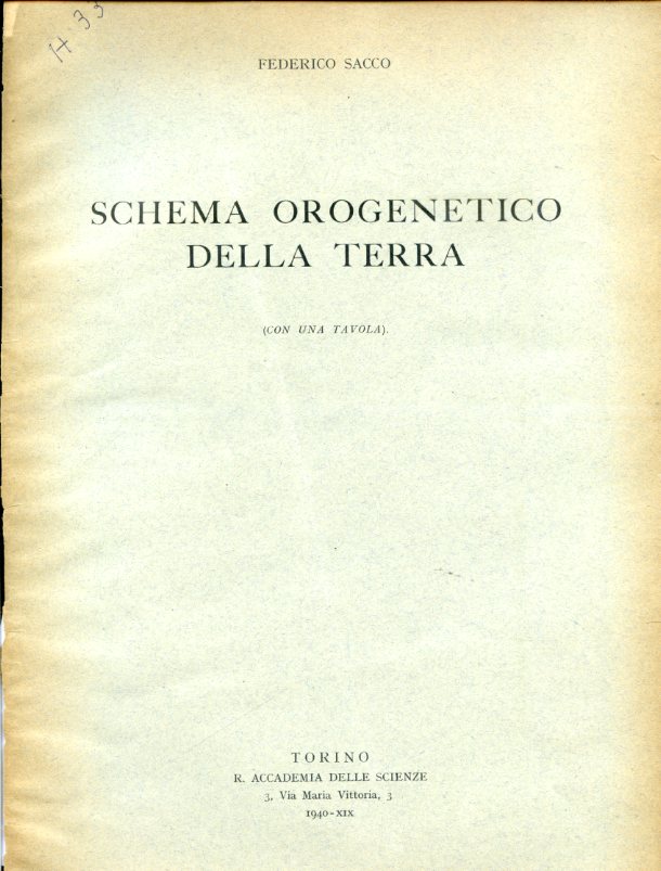 Schema orogenetico della Terra