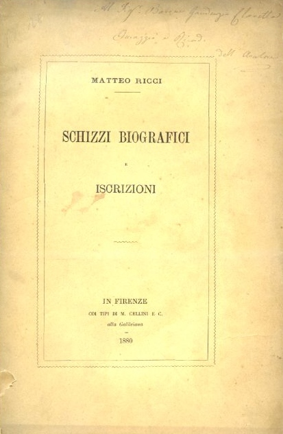 Schizzi biografici e iscrizioni