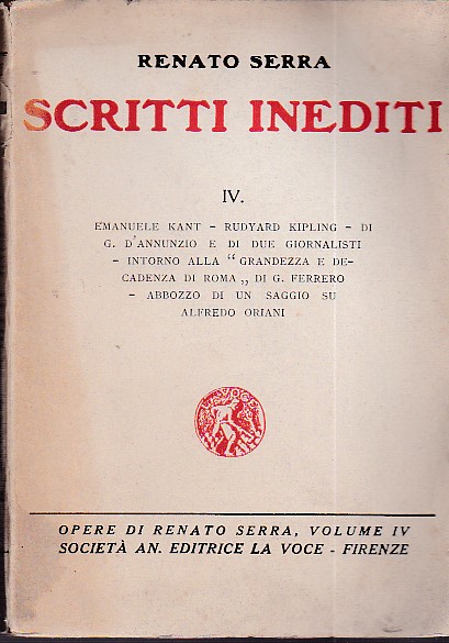 Scritti inediti. Emanuele Kant - Rudyard Kipling - Di Gabriele …