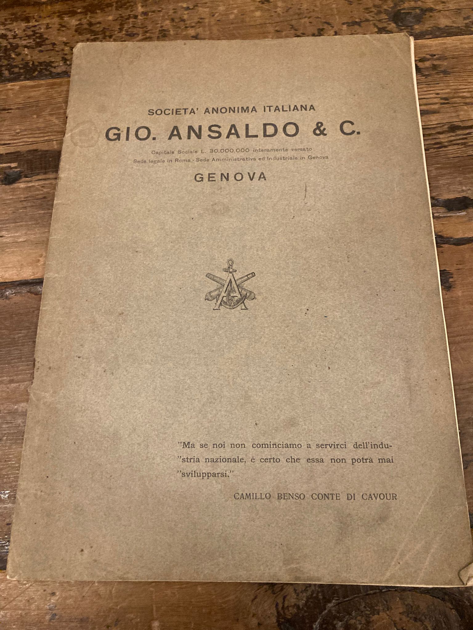 Società Anonima Italiana Gio. Ansaldo & C. Genova