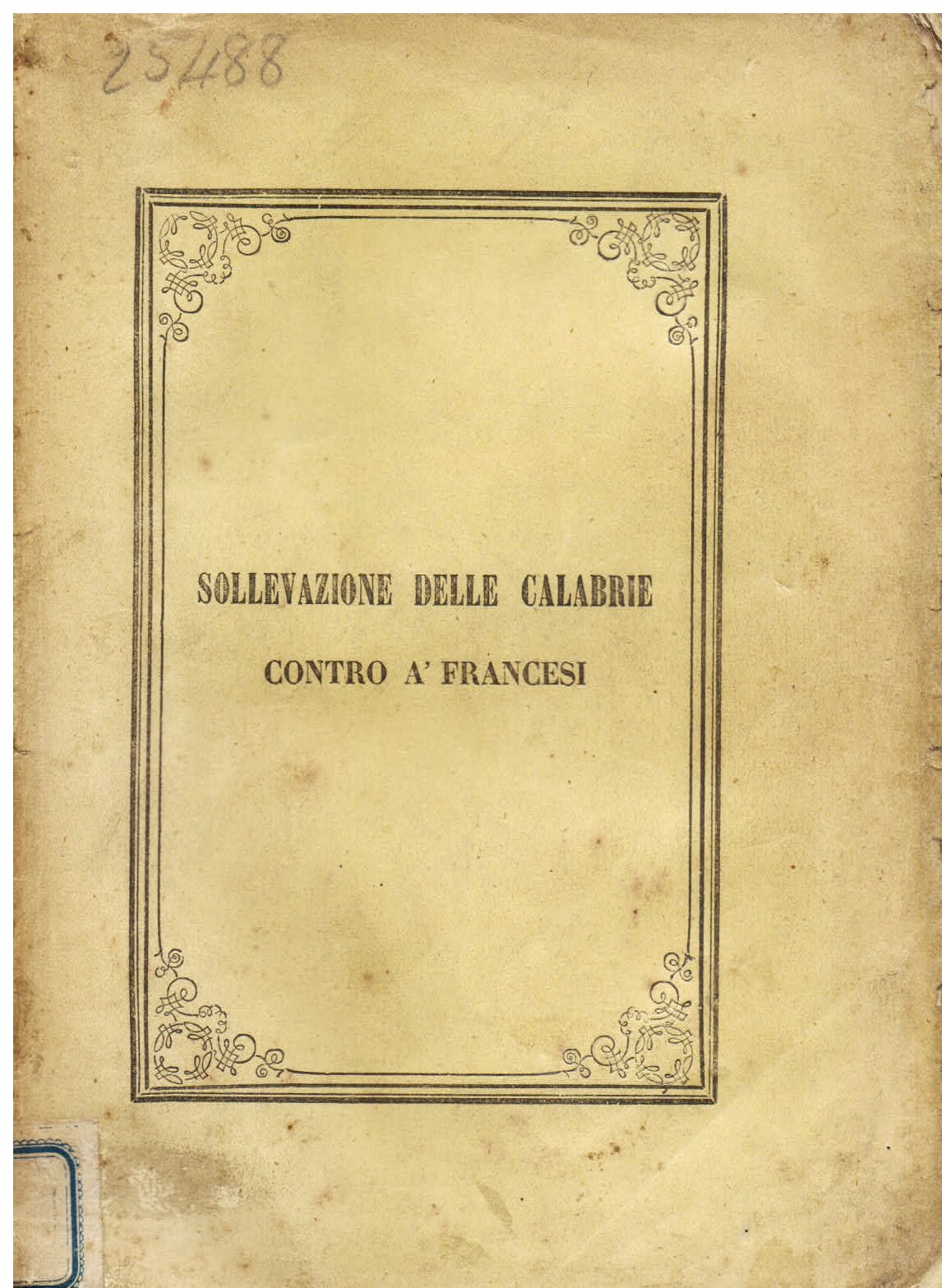 Sollevazione delle Calabrie contro a' Francesi