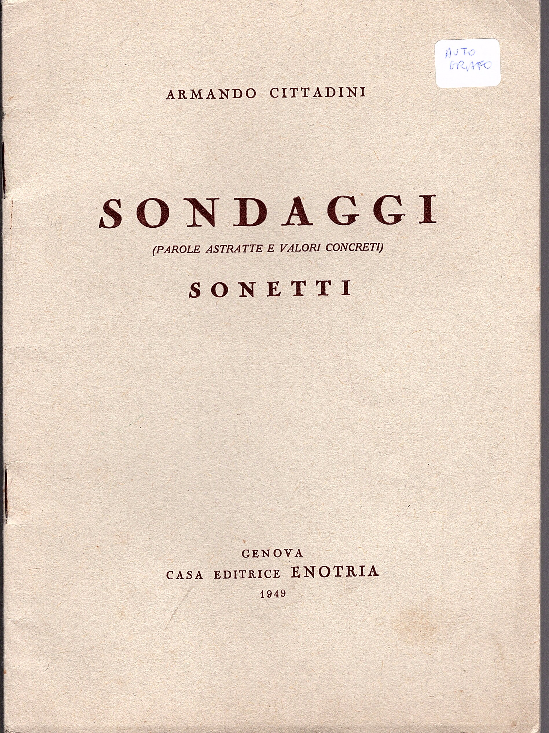 Sondaggi (parole astratte e valori concreti) Sonetti