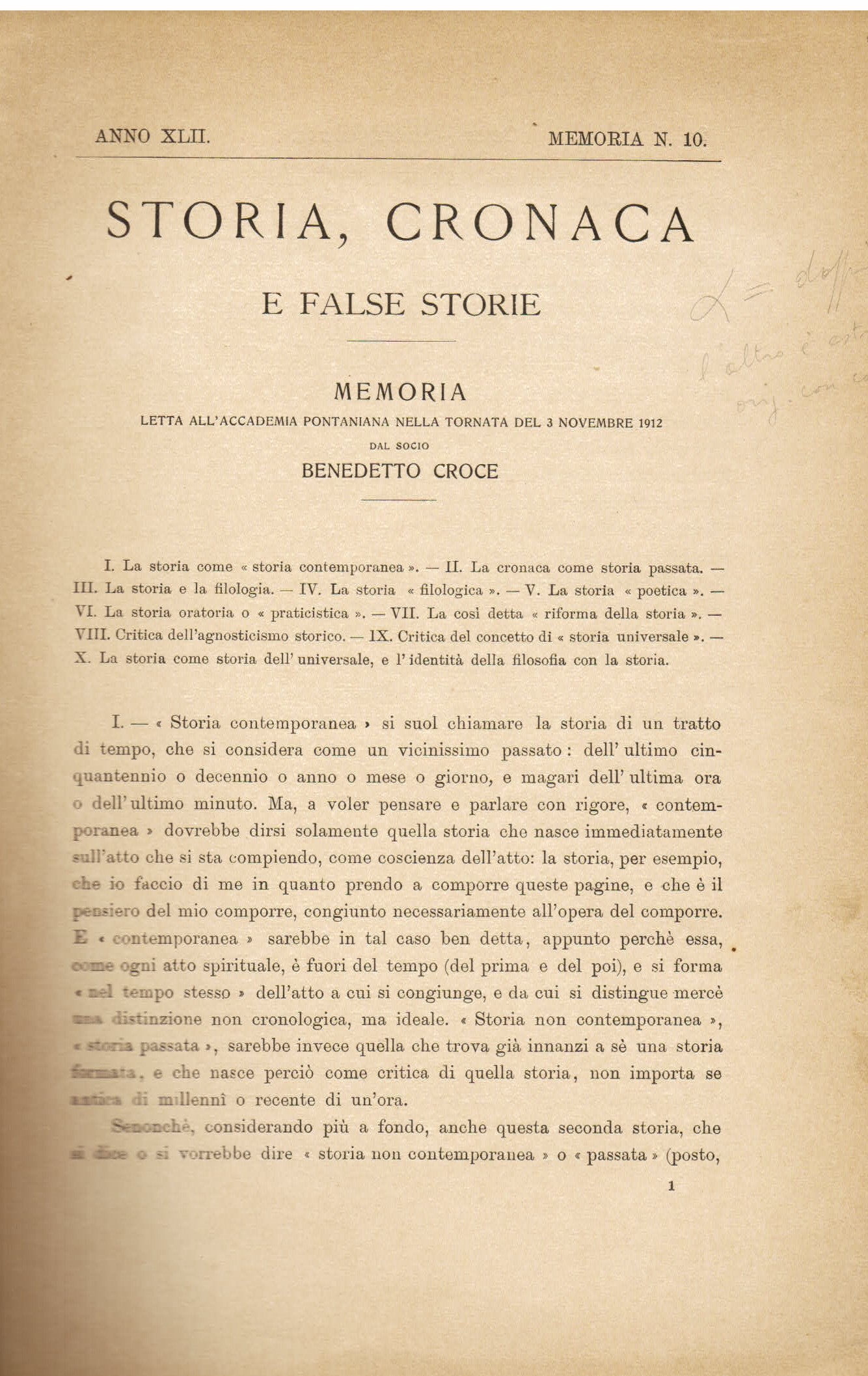 Storia, cronaca e false storie. Memoria letta all' Accademia Pontaniana …