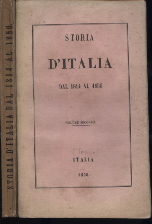 Storia d'Italia dal 1814 al 1850