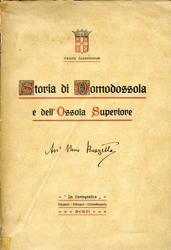 Storia della Città di Domodossola e dell'Ossola Superiore dai primi …