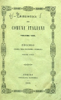 Storia della economia pubblica in Italia ossia epilogo critico degli …