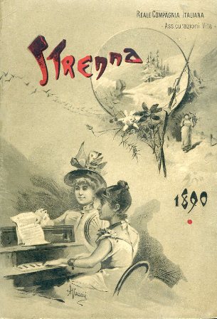 Strenna 1890. Reale Compagnia Italiana di Assicurazioni sulla vita dell'uomo. …