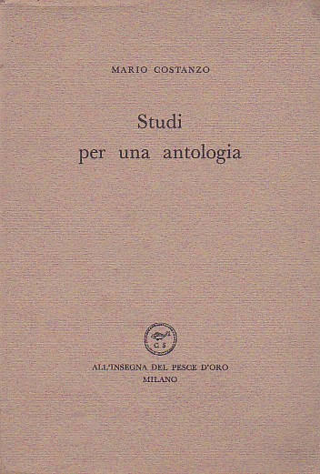 Studi per una antologia