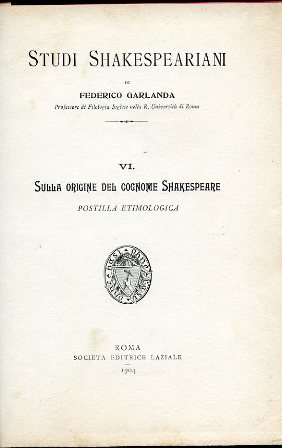 Studi shakespeariani