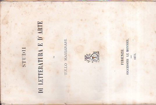 Studii di letteratura e d' arte