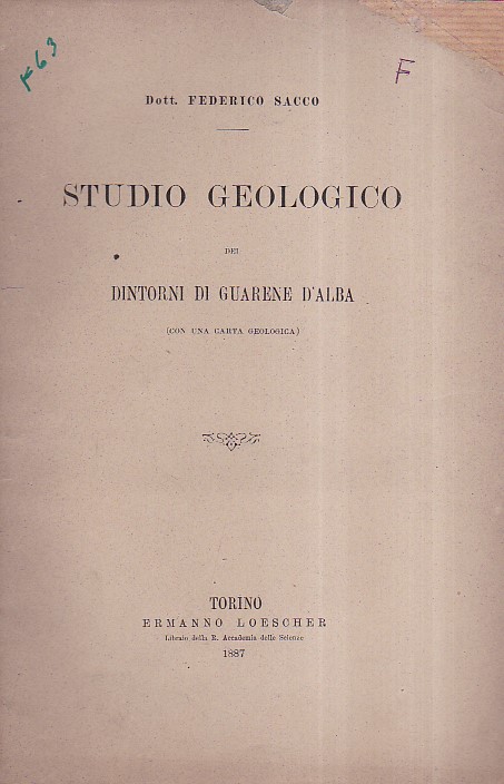 Studio geologico dei dintorni di Guarene d'Alba (con una carta …