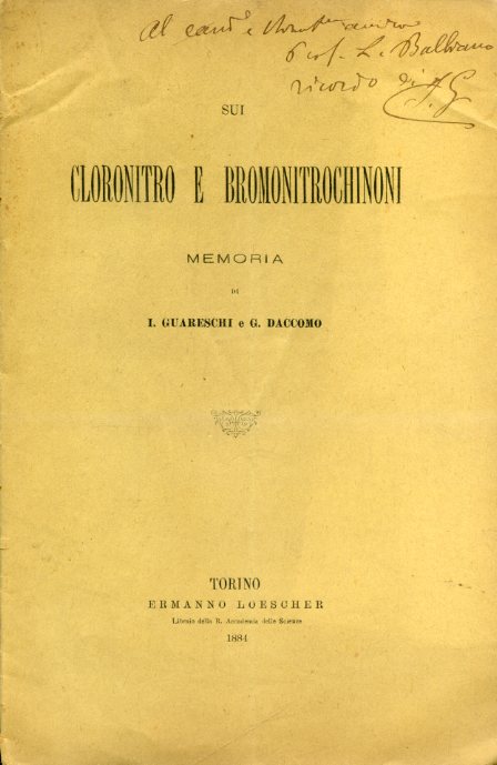 Sui cloronitro e bromonitrochinoni. Memoria