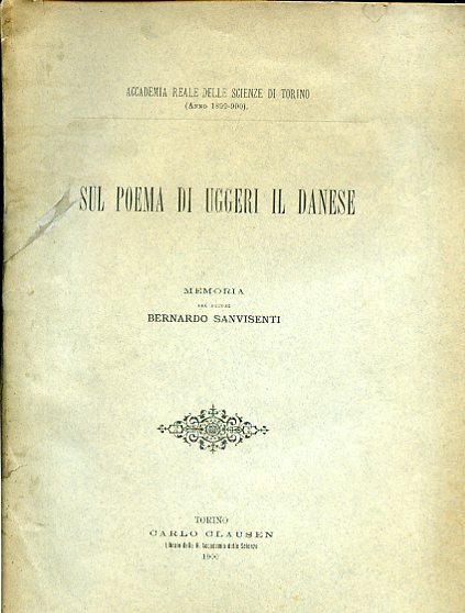 Sul poema di Uggeri il Danese. Memoria