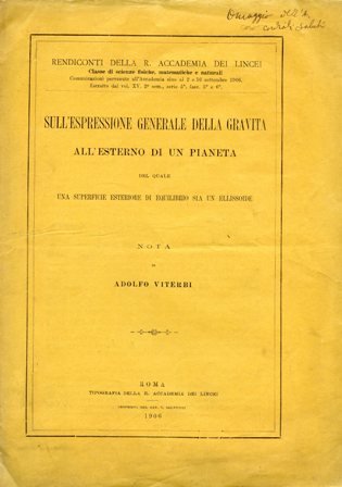 Sull'espressione generale della gravità all'esterno di un pianeta del quale …