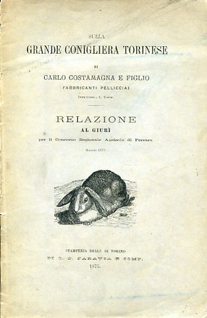 Sulla grande conigliera torinese di Carlo Costamagna e figlio fabbricanti …