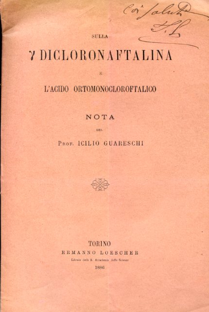 Sulla y dicloronaftalina e l'acido ortomonocloroftalico. Nota