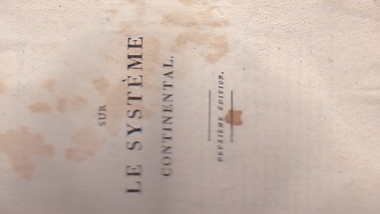 Sur le système continental. Deuxième édition