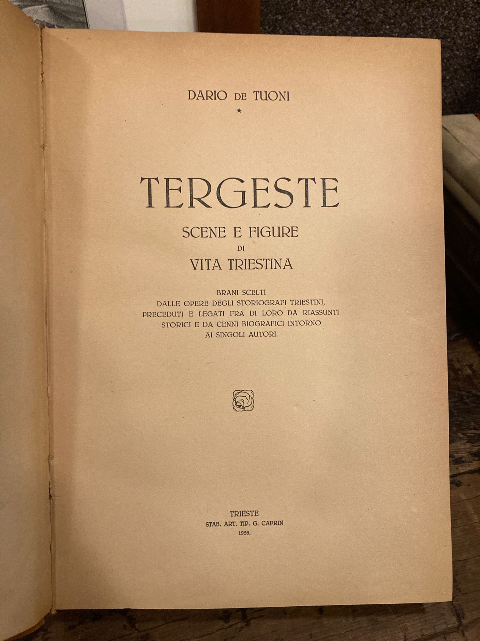 Tergeste. Scene e figure di vita triestina : brani scelti …