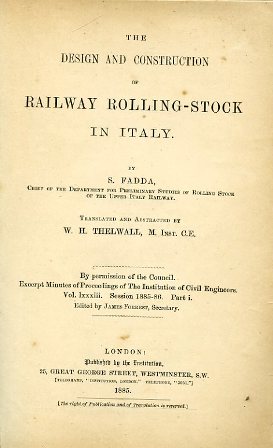 The design and construction of railway rolling-stock in Italy, by …