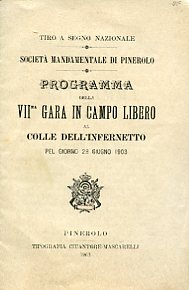 Tiro a segno nazionale. Società di Mandamento di Pinerolo. Programma …