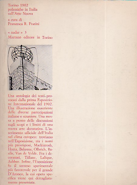 Torino 1902. Polemiche in Italia sull' Arte Nuova. 'Nadar' ricerche …