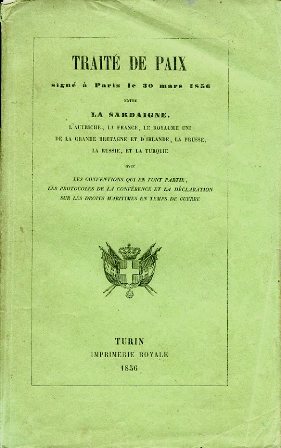 Traité de Paix signé a Paris le 30 mars 1856 …