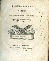 Tubera Terrae Carmen - I Tartufi. Poemetto tradotto dal latino