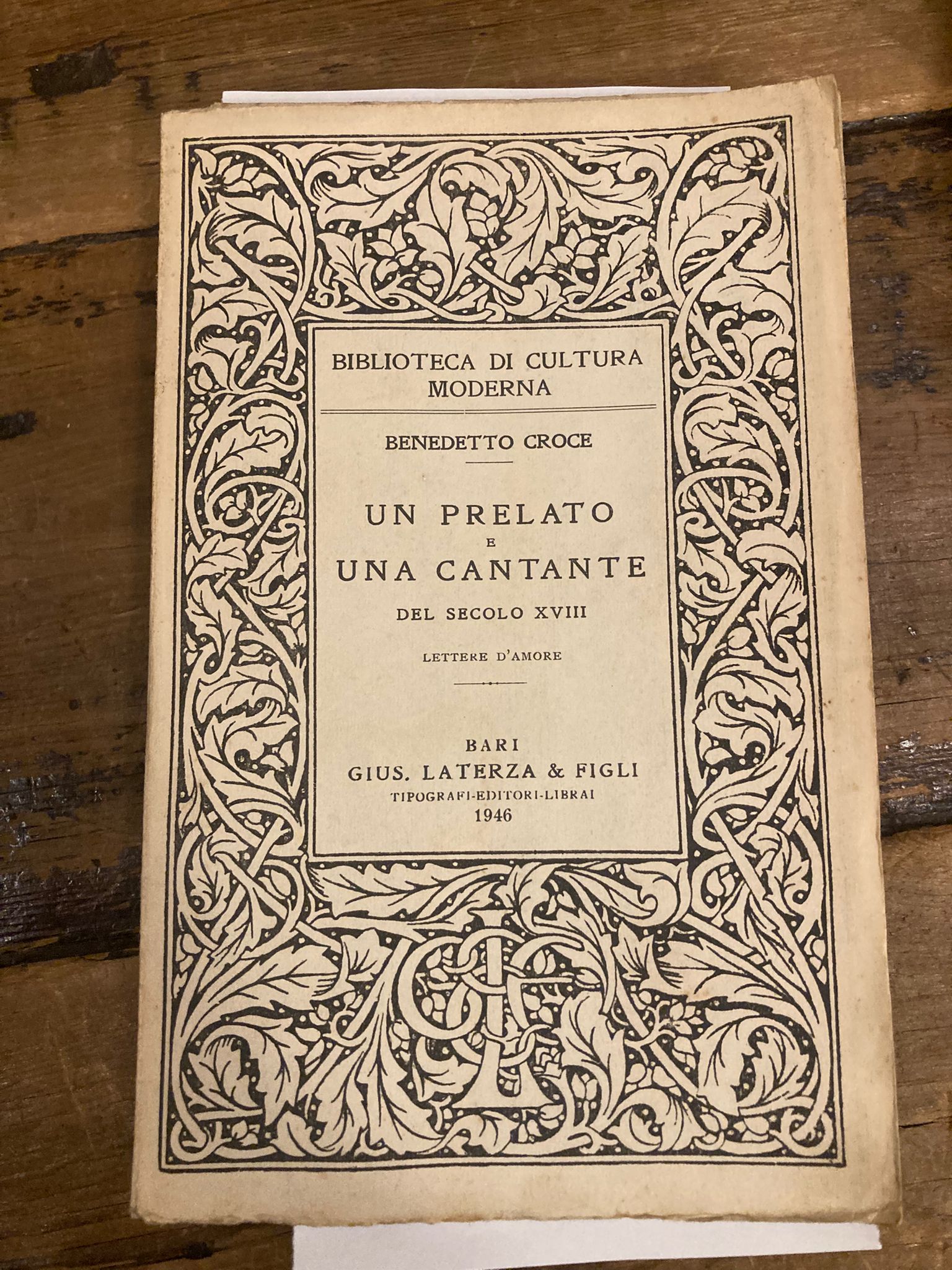 Un prelato e una cantante del Secolo XVIII. Lettere d' …