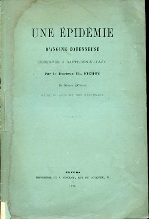 Une épidémie d'angine couenneuse observée a Saint - Benin - …