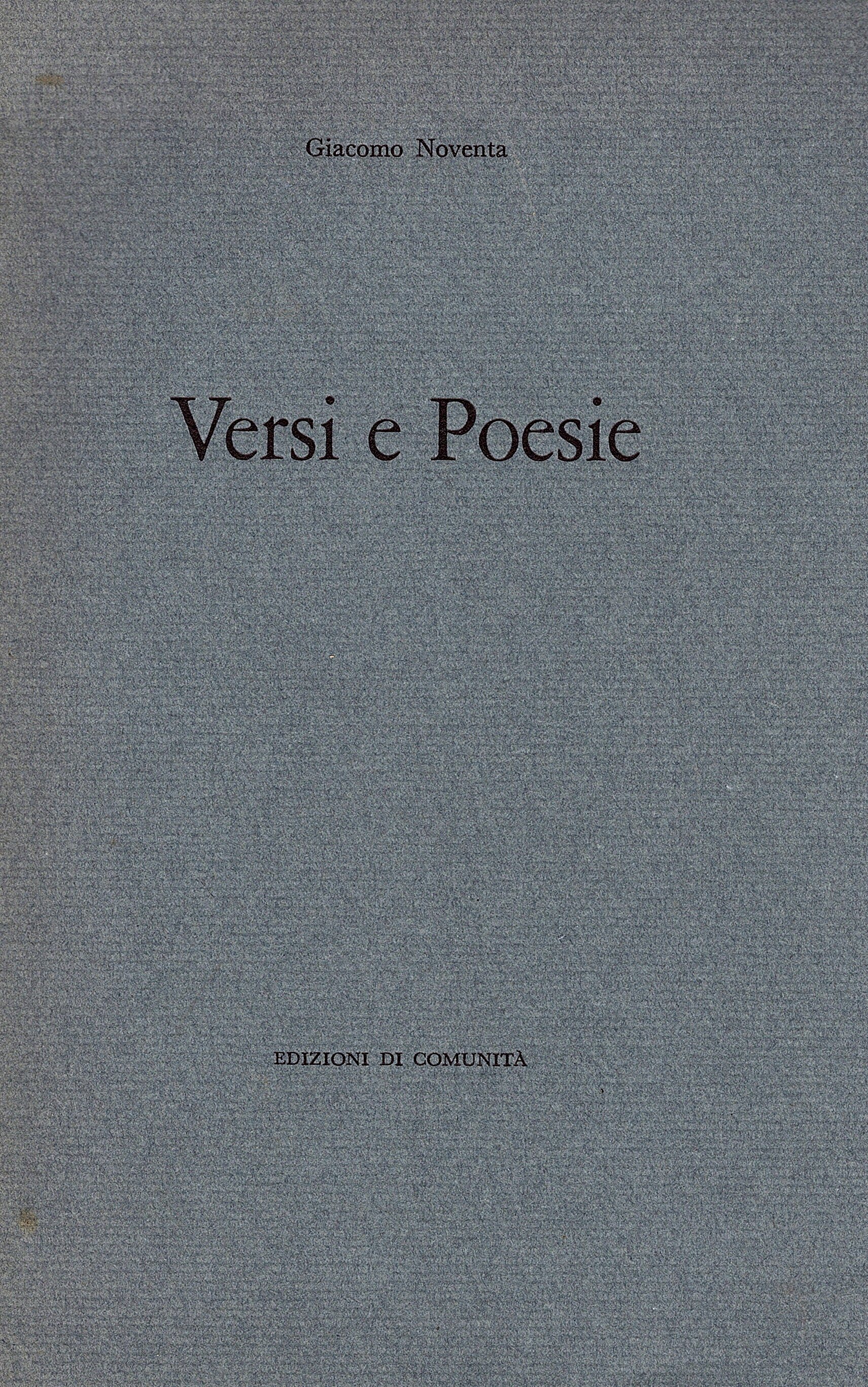 Versi e Poesie