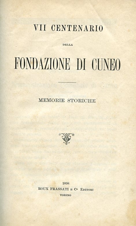 VII centenario della fondazione di Cuneo