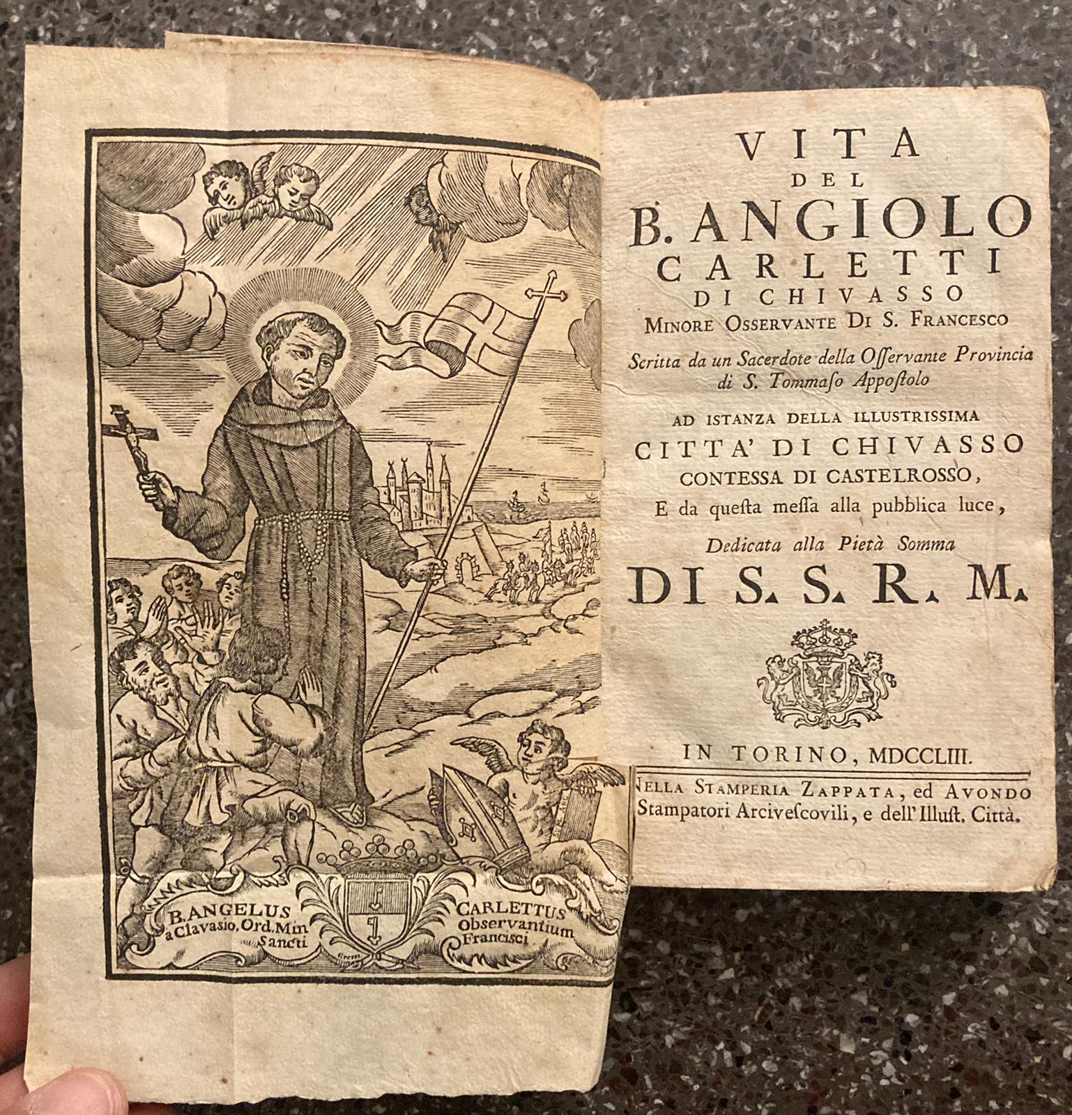 Vita del Beato Angiolo Carletti di Chivasso Minore Osservante di …