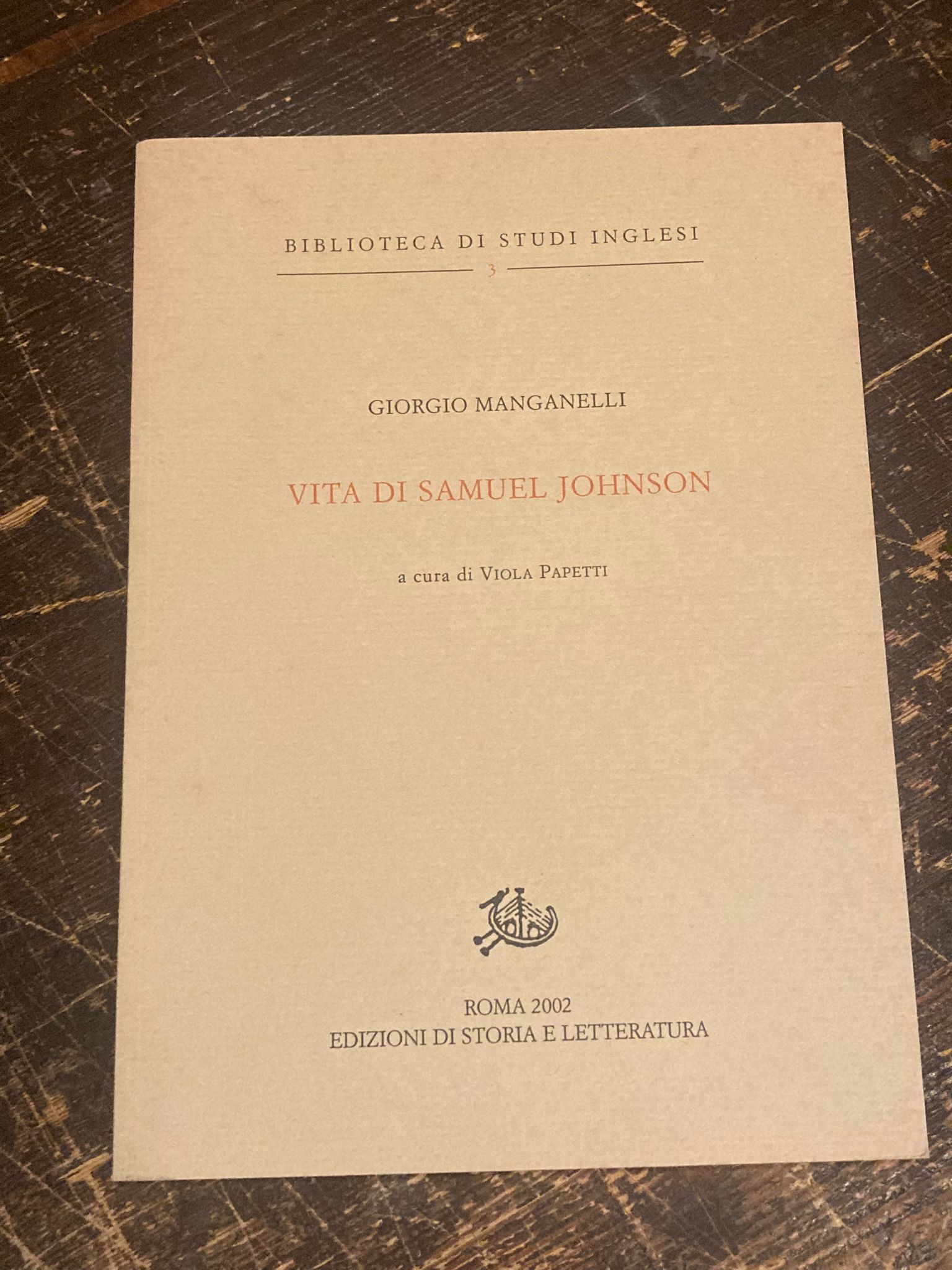 Vita di Samuel Johnson. A cura di Viola Papetti