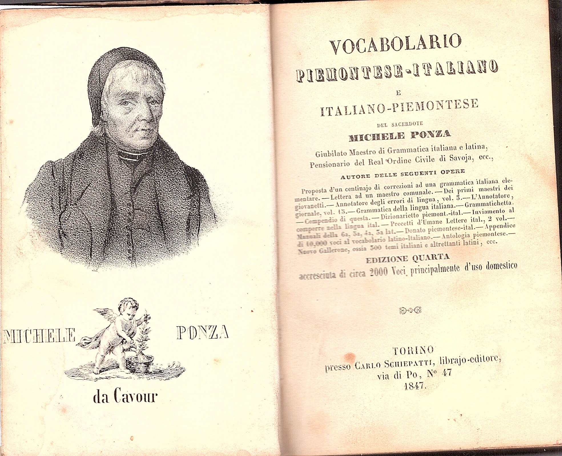 Vocabolario Piemontese - Italiano e Italiano - Piemontese. Edizione quarta …