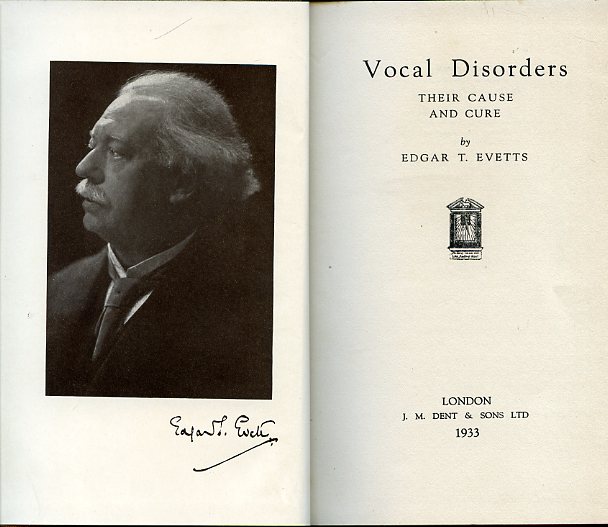 Vocal Disorders. Their cause and cure