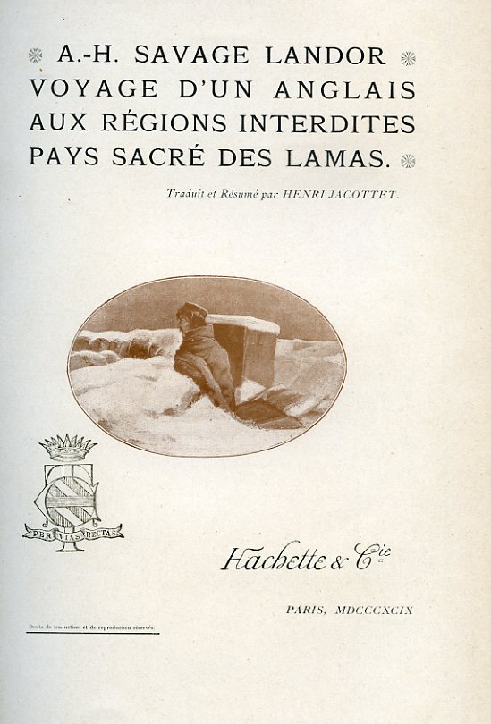 Voyage D'Un Anglais Aux Regions Interdites Pays Sacré Des Lamas. …