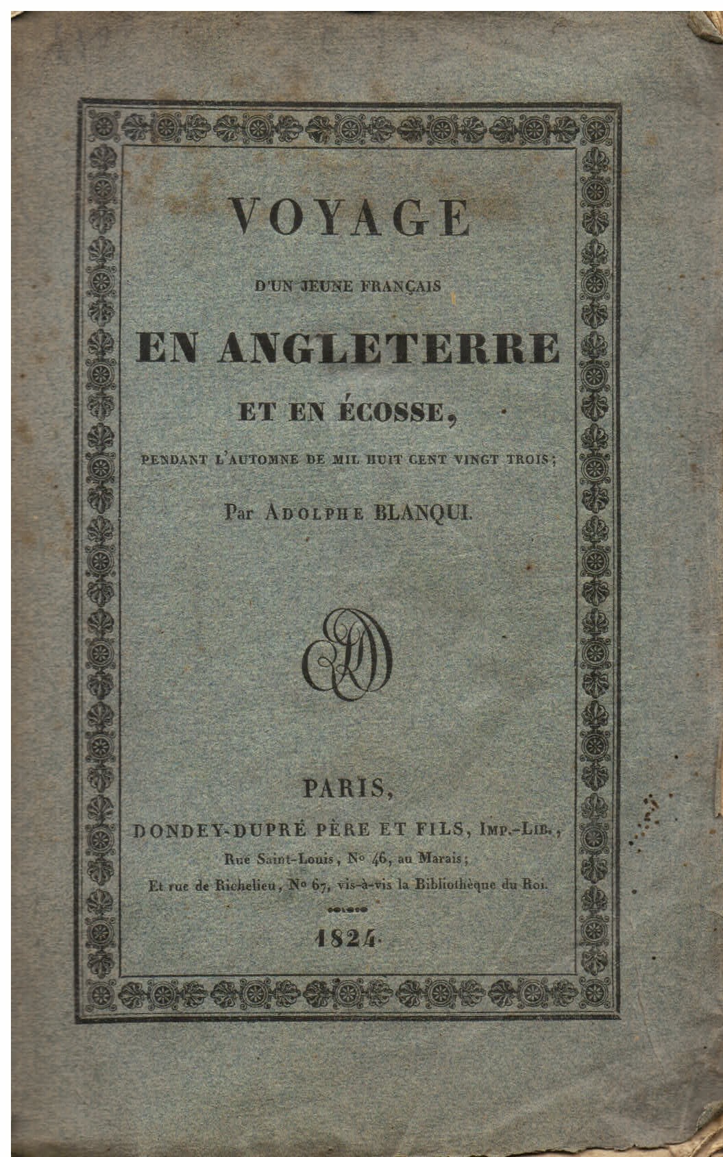 Voyage d'un jeune Français en Angleterre et en Écosse, pendant …