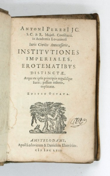 Institutiones imperiales erotematibus distinctae, atque ex ipsis principiis regulisque iuris, …