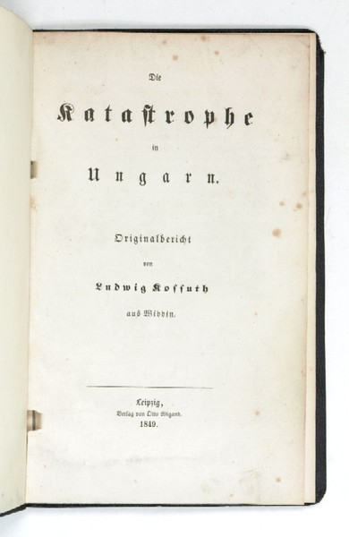 Die Katastrophe in Ungarn. Originalbericht.