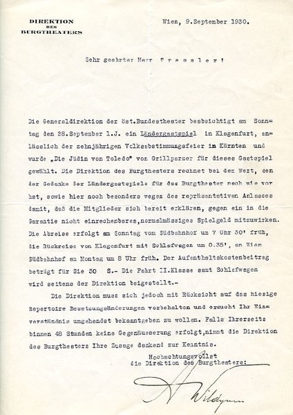 Ms. Brief mit eigenh. U.
