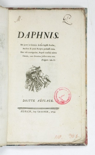 Daphnis. Dritte Auflage.