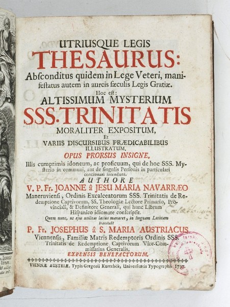 Utriusque legis thesaurus: Absconditus quidem in lege veteri, manifestatus autem …