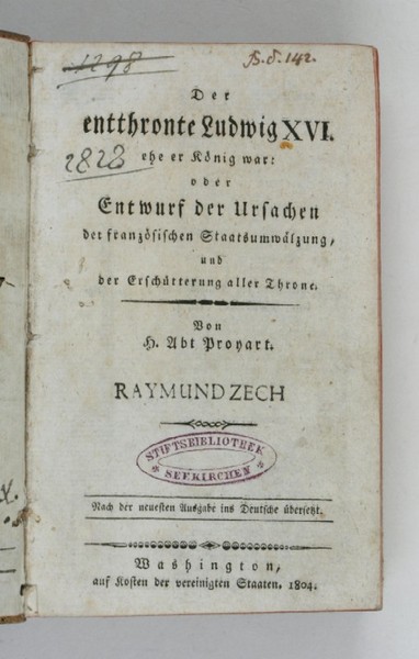 Der entthronte Ludwig XVI. ehe er Koenig war: oder Entwurf …