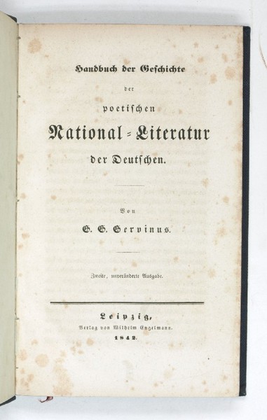 Handbuch der Geschichte der poetischen National-Literatur der Deutschen. Zweite, unver …