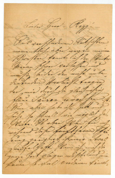 Eigenh. Brief mit U.